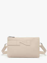 Crossbody Tas Florence Leder Nathan baume Beige n city 4